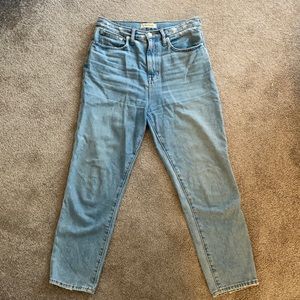 Madewell The Mom Jean High Rise Melva Wash Light